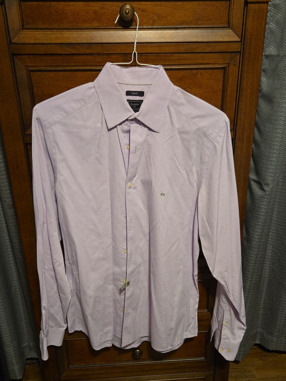 Lacoste Men's Light Lavender Dress Shirt